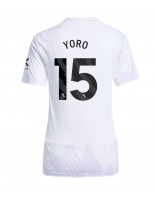 Manchester United Leny Yoro #15 Venkovní Dres pro Dámské 2025-26 Krátký Rukáv